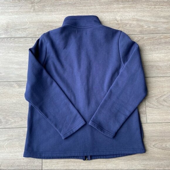 Tradition Floral Butterfly  Embroidered Full Zip Up Fleece Sweatshirt - Picture 8 of 16